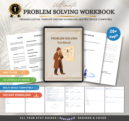 Problem Solving Workbook | Critical Thinking & Decision Making PDF Planner