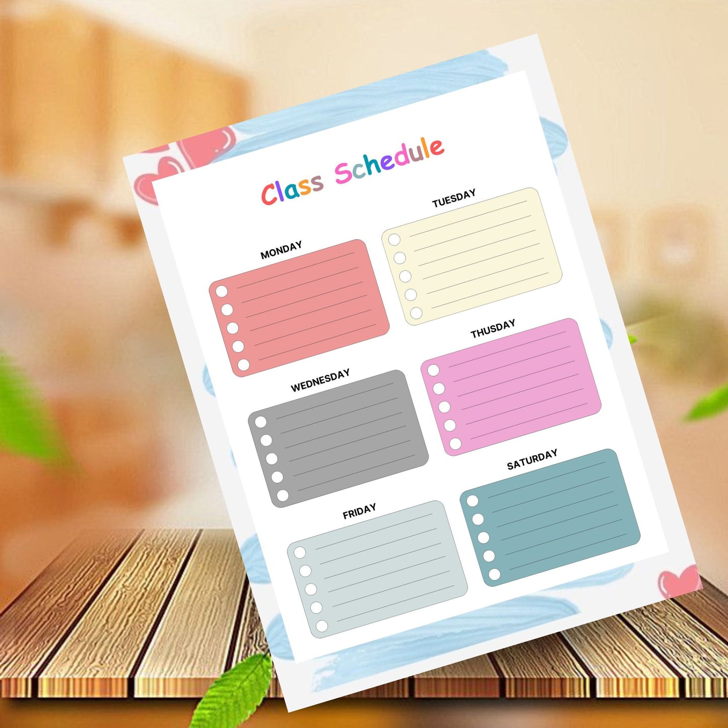 Kids Weekly Planner Printable | Fun & Easy Weekly Schedule Organizer for Children