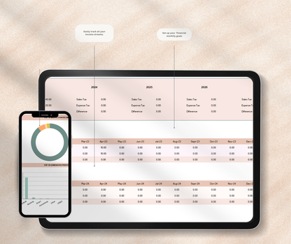 Airbnb Income & Expense Tracker Spreadsheet | Rental Property Google Sheets Finance Planner