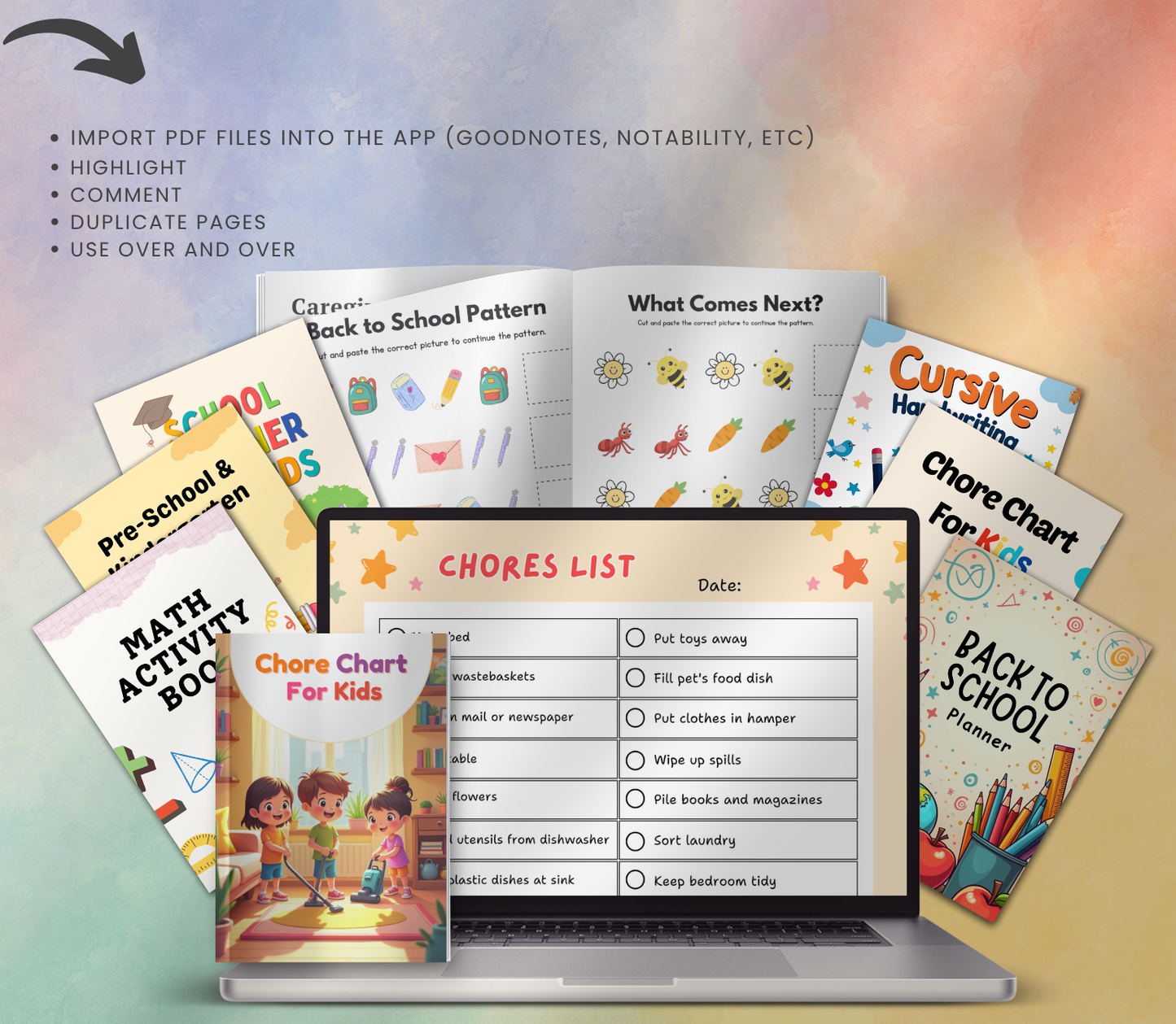 Ultimate Kids Activity PLR Bundle | Editable Canva Printable Worksheets, Games & Learning Pack for Kids