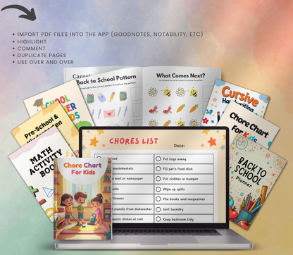Ultimate Kids Activity PLR Bundle | Editable Canva Printable Worksheets, Games & Learning Pack for Kids