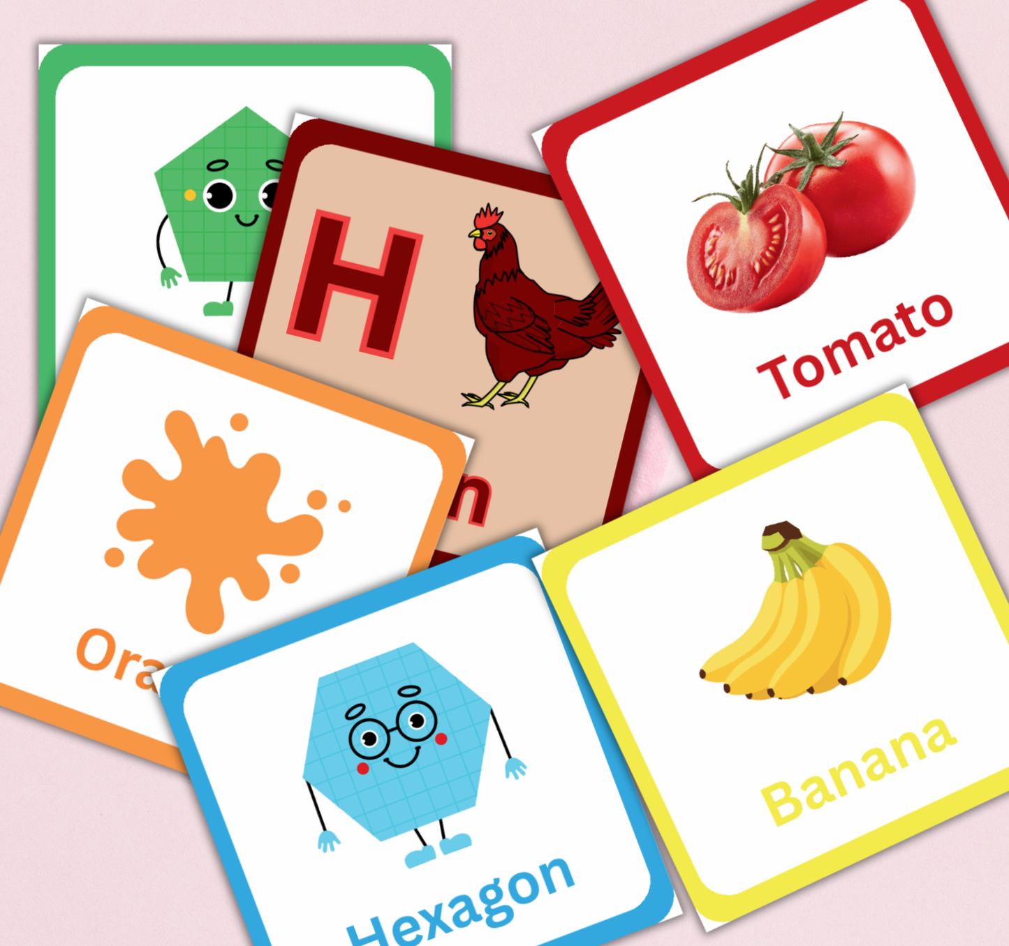 Little Learners Flashcards Bundle | Printable Preschool & Kids Study Cards PDF