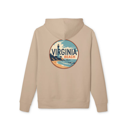 Virginia Beach Vintage Surf Hoodie — Beach Lighthouse Graphic