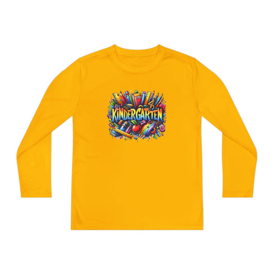Kindergarten Crayons Youth Long Sleeve Tee