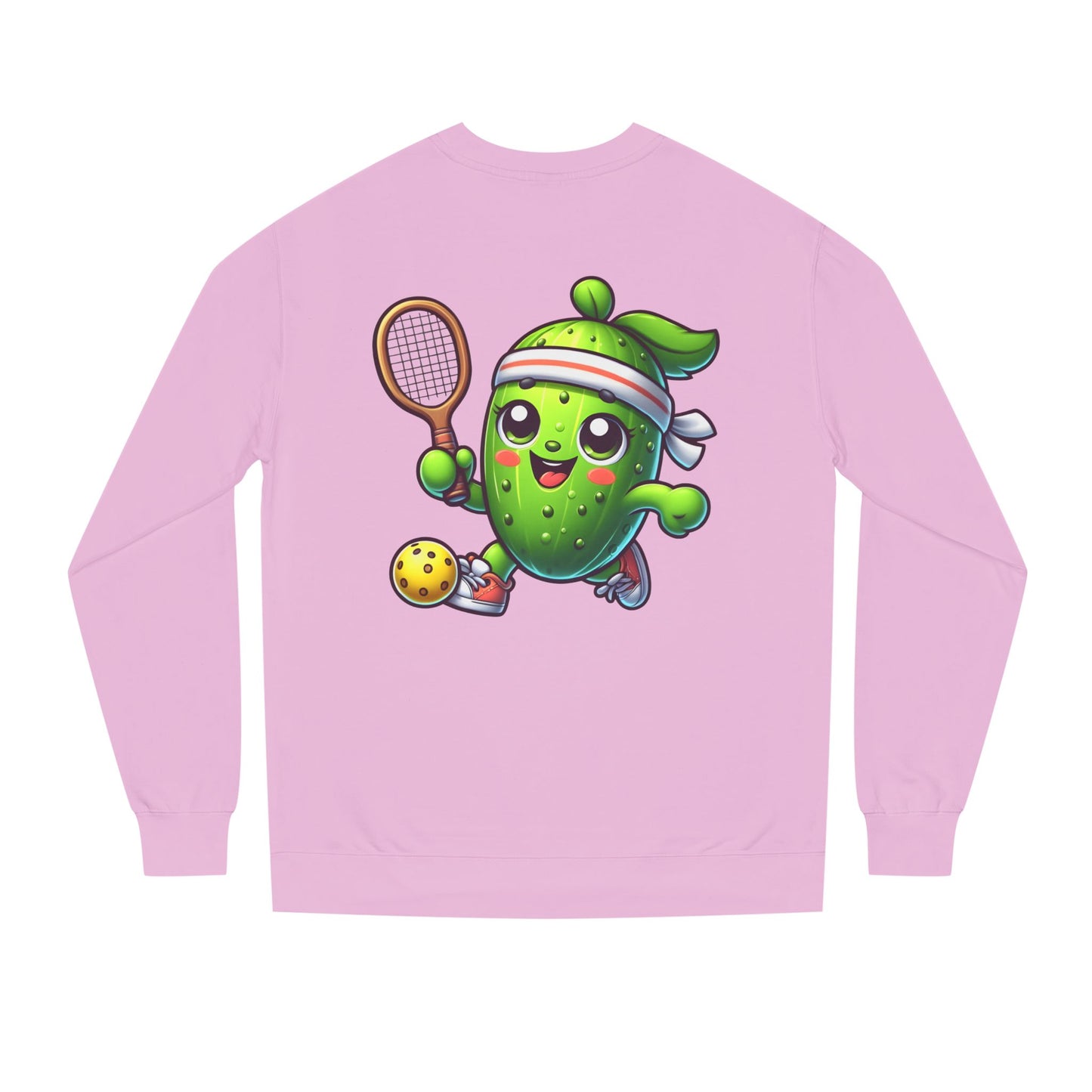 Pickleball Avocado Sweatshirt — Cute Cartoon Pickleball Player Crewneck