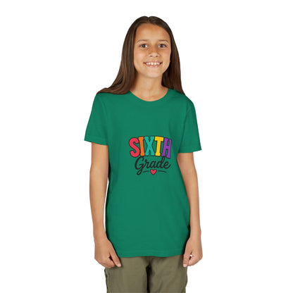 Sixth Grade Youth Tee – Colorful Back to School Shirt