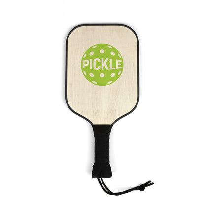 Pickleball Paddles & Balls Kit — 'PICKLE' Green Ball Design