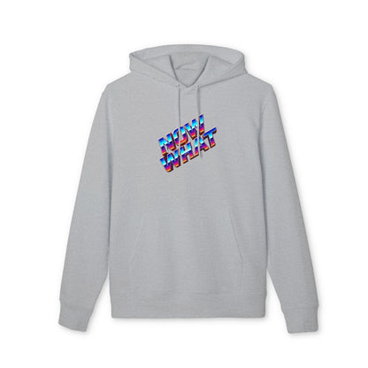 Now What Hoodie — Retro 3D Text Graphic Pullover