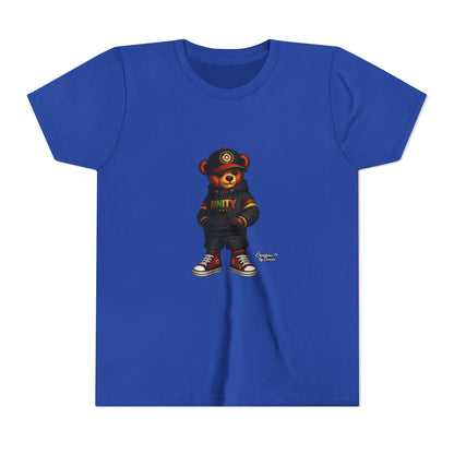 Youth T‑Shirt — Cool Bear Graphic Tee with 'UNITY' Hoodie Design