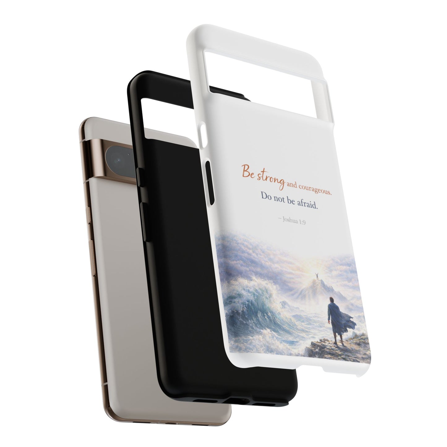Inspirational 'Be Strong and Courageous' Phone Case — Joshua 1:9 Christian Protective Tough Case