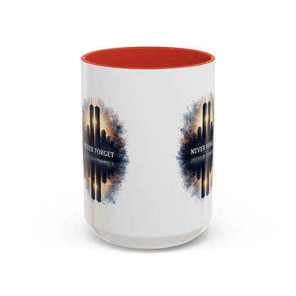 Never Forget 9/11 Memorial Accent Coffee Mug (11/15oz)