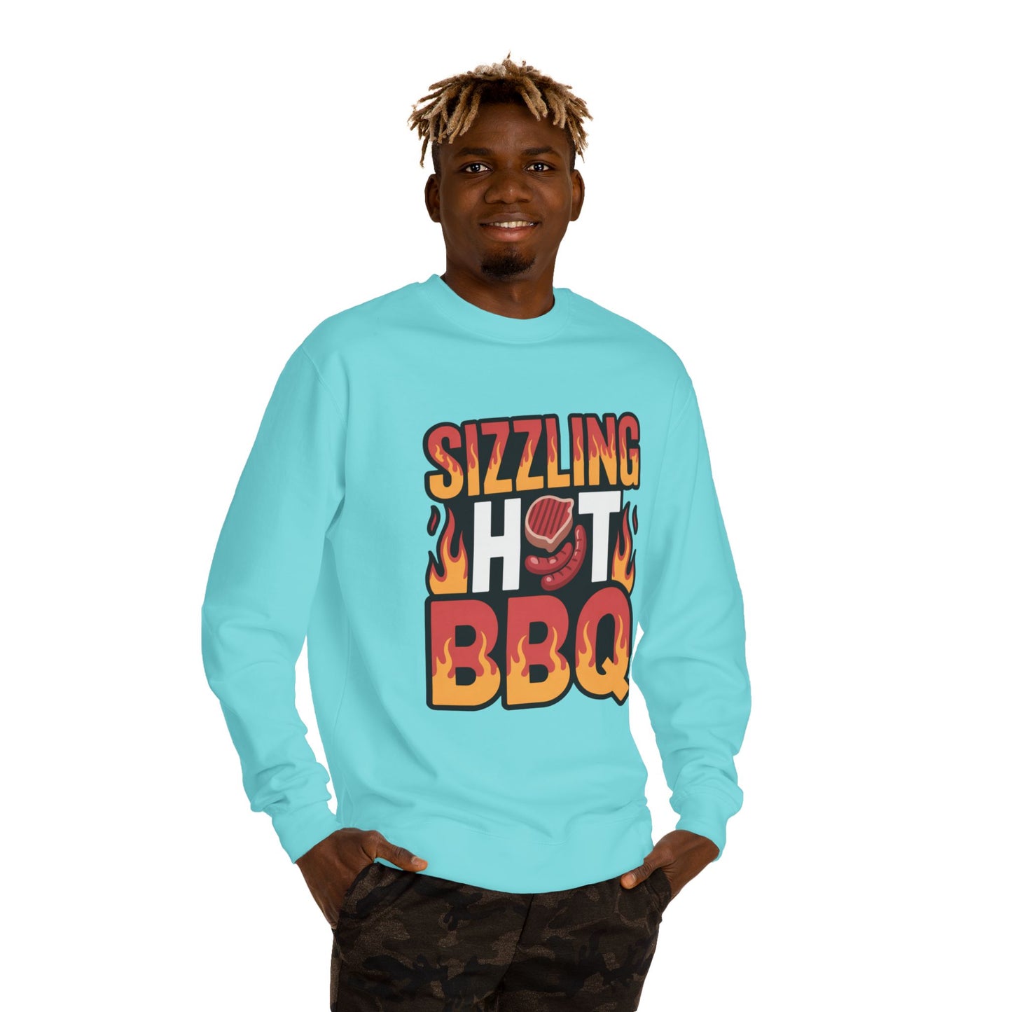 Sizzling Hot BBQ Sweatshirt — Grilling Graphic Crewneck