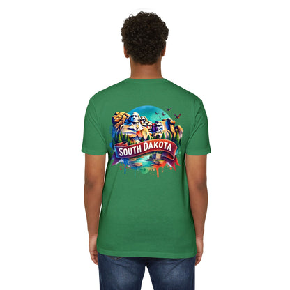 South Dakota Mount Rushmore T-Shirt — Retro Watercolor State Souvenir