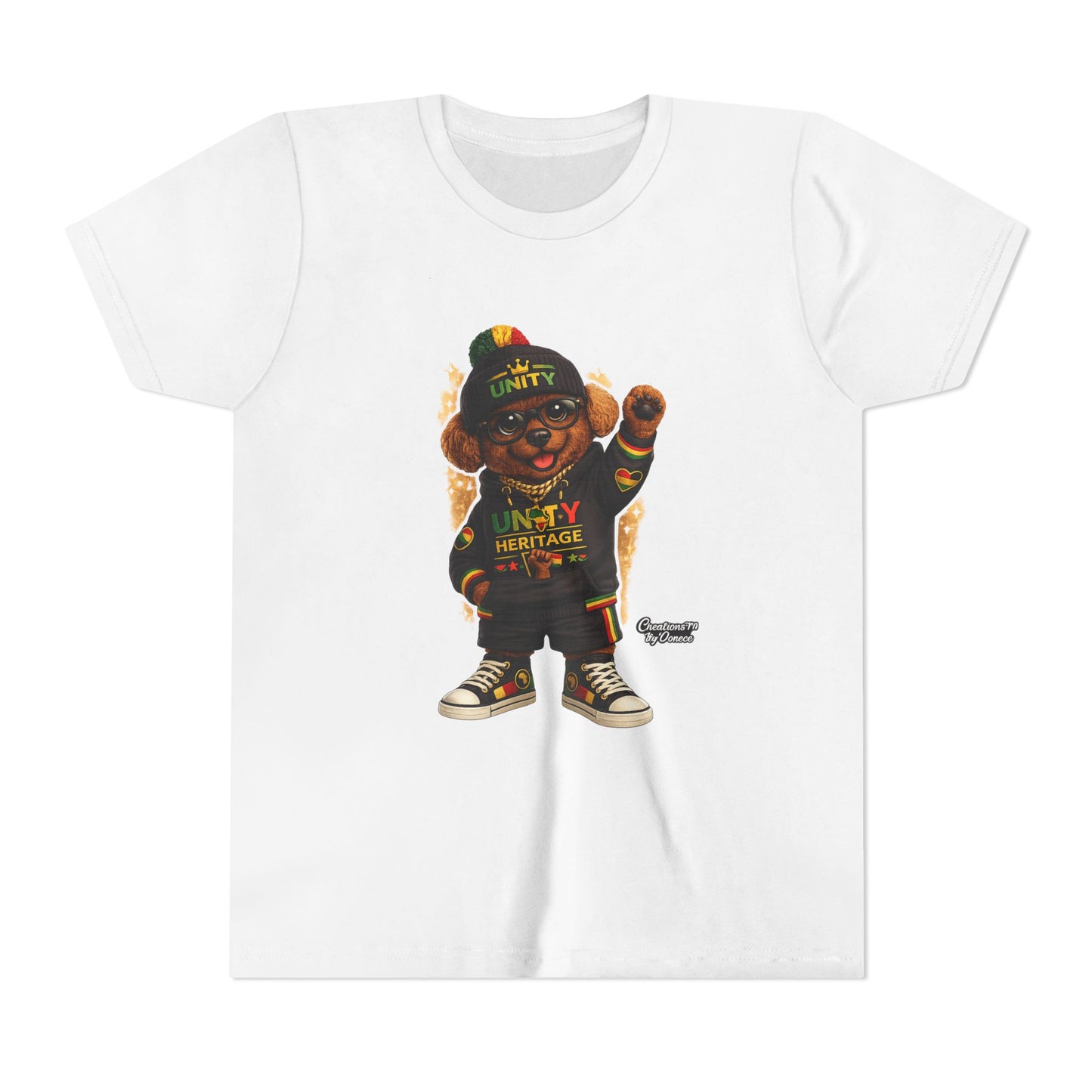 Kids Unity Heritage Tee — Youth Short Sleeve Shirt with 'Unity' Design