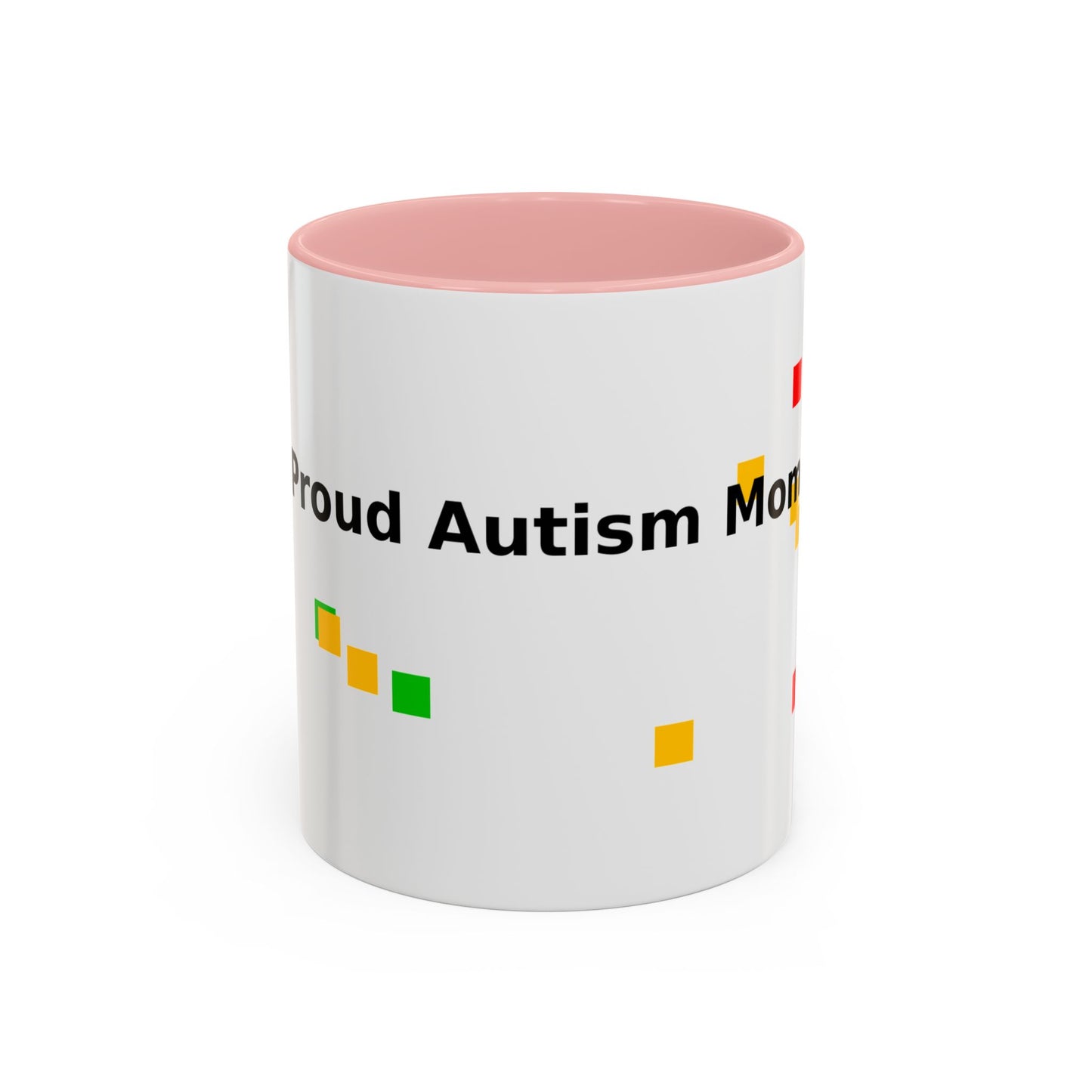 Autism Proud Mom Accent Coffee Mug – 11/15oz Color Accent