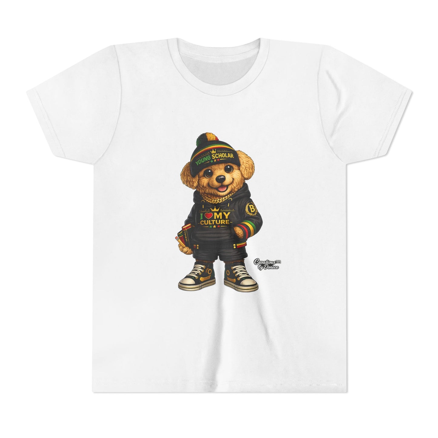 Youth Bear Graphic Tee – "I Love My Culture" Urban Streetwear