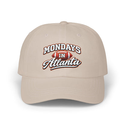 Mondays in Atlanta Dad Cap — Vintage Football Script Hat