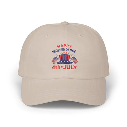 4th of July Dad Cap — "Happy Independence Day" Patriotic Baseball Hat