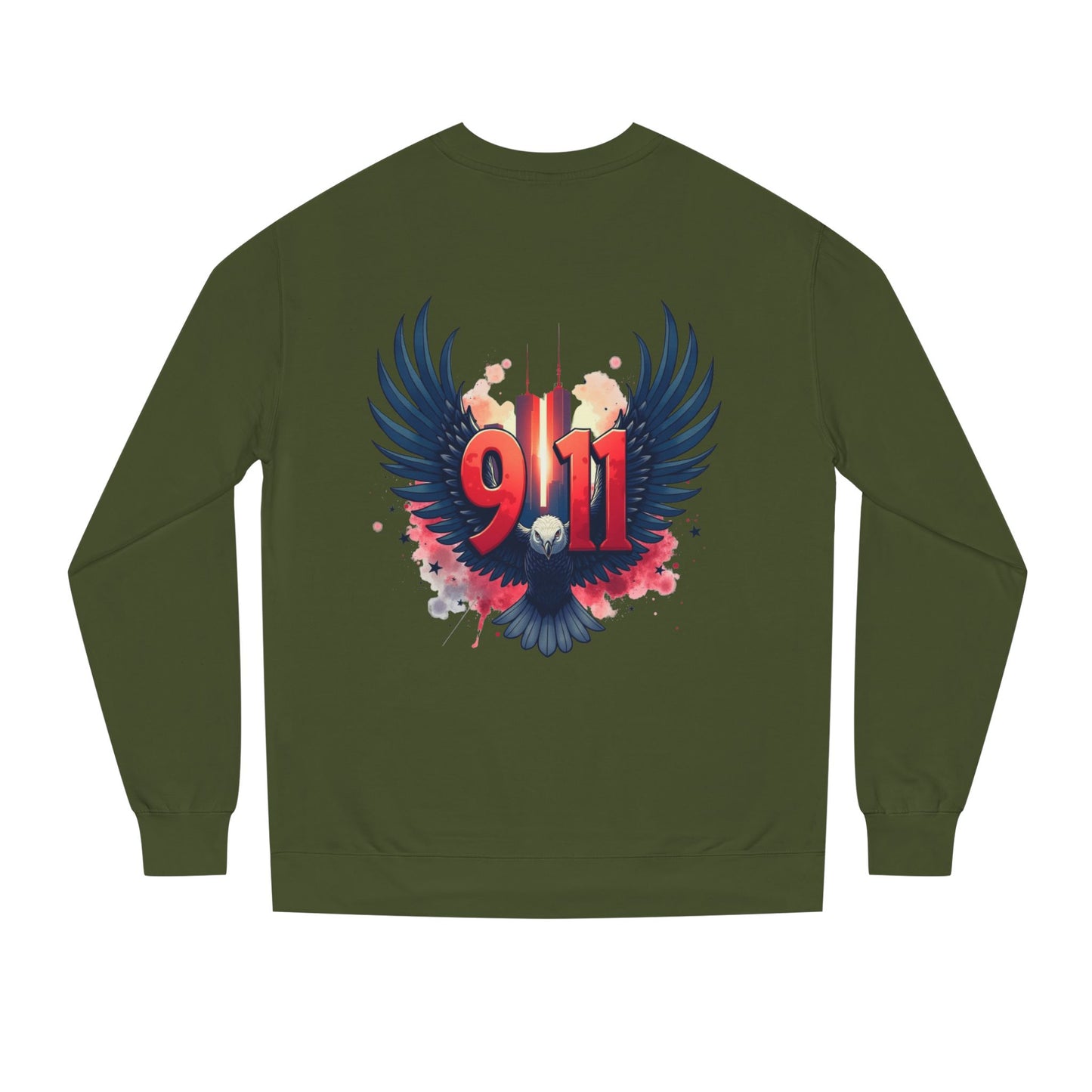 9/11 Memorial Sweatshirt – Eagle Wings Tribute Crewneck