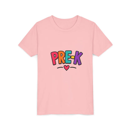 Pre-K Kids Tee — Colorful Heart Preschool Shirt for Boys & Girls