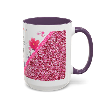 Mom Forever Coffee Mug — "Where Love Always Shines and Truly Never Ends" Floral Accent