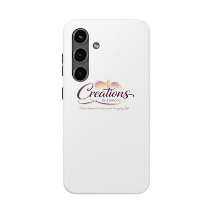 Tough Phone Case - "Creations by Donece" Logo Protective Cover