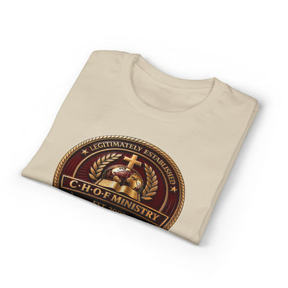 CHOF Ministry Logo T-Shirt — Established 2008 Christian Faith Tee