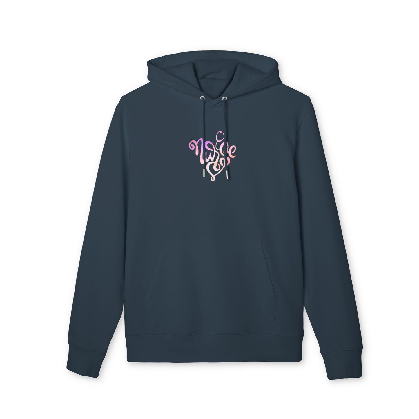 Nurse Heart Hoodie — Pink Script Nurse Logo Pullover