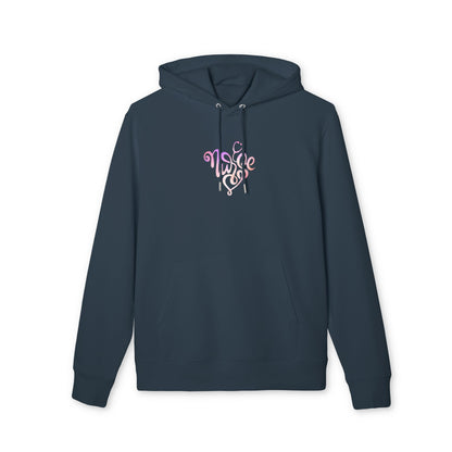 Nurse Heart Hoodie — Pink Script Nurse Logo Pullover