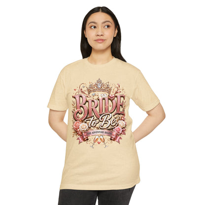 Bride to Be T-Shirt — Floral Crown Bachelorette Tee