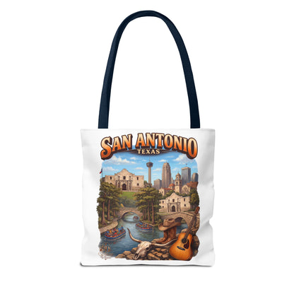 San Antonio Texas Tote Bag — Riverwalk Landmark Travel Souvenir