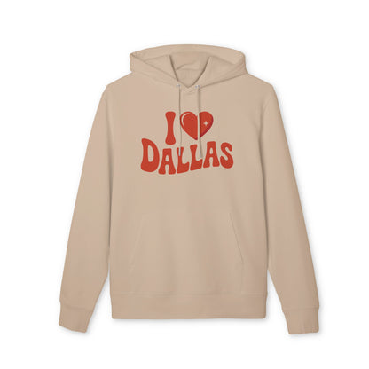 I Heart Dallas Hoodie — Retro Love City Pullover
