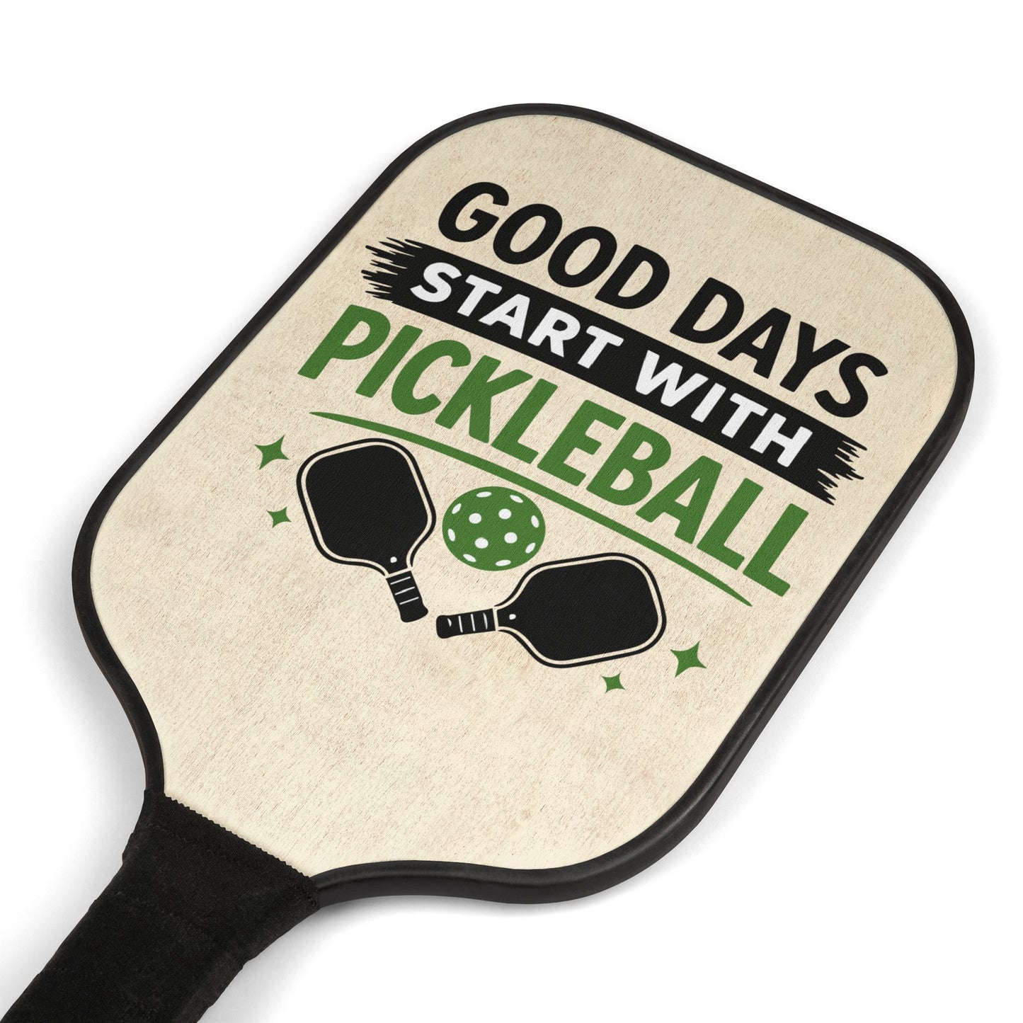 Pickleball Paddle Set — “Good Days Start With Pickleball” Kit