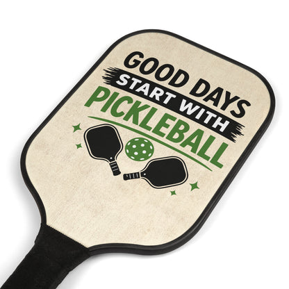 Pickleball Paddle Set — “Good Days Start With Pickleball” Kit