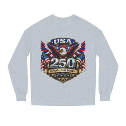 USA 250th Anniversary Sweatshirt — Patriotic Eagle 1776–2026 Crewneck