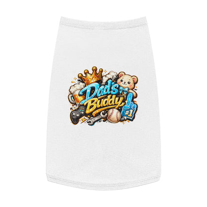 Dad's Buddy Pet Tank Top — Cute Teddy, Sports & Gamer Graphic Dog Shirt