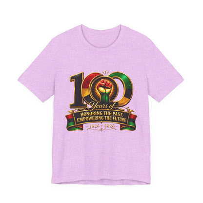 100 Years Anniversary Tee — "Honoring the Past, Empowering the Future" Centennial T-Shirt (1926–2026)