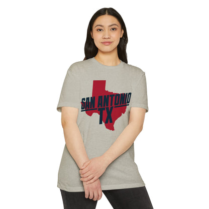 San Antonio TX State Outline T-Shirt — Retro City Pride Tee