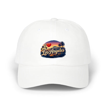 I  Los Angeles Classic Dad Cap – Vintage Sunset Palm Hat