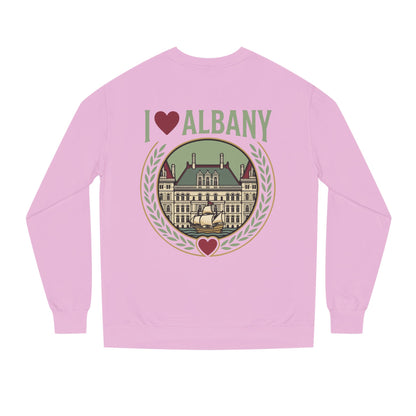 Albany Heart Crewneck Sweatshirt — I  Albany City Landmark Design