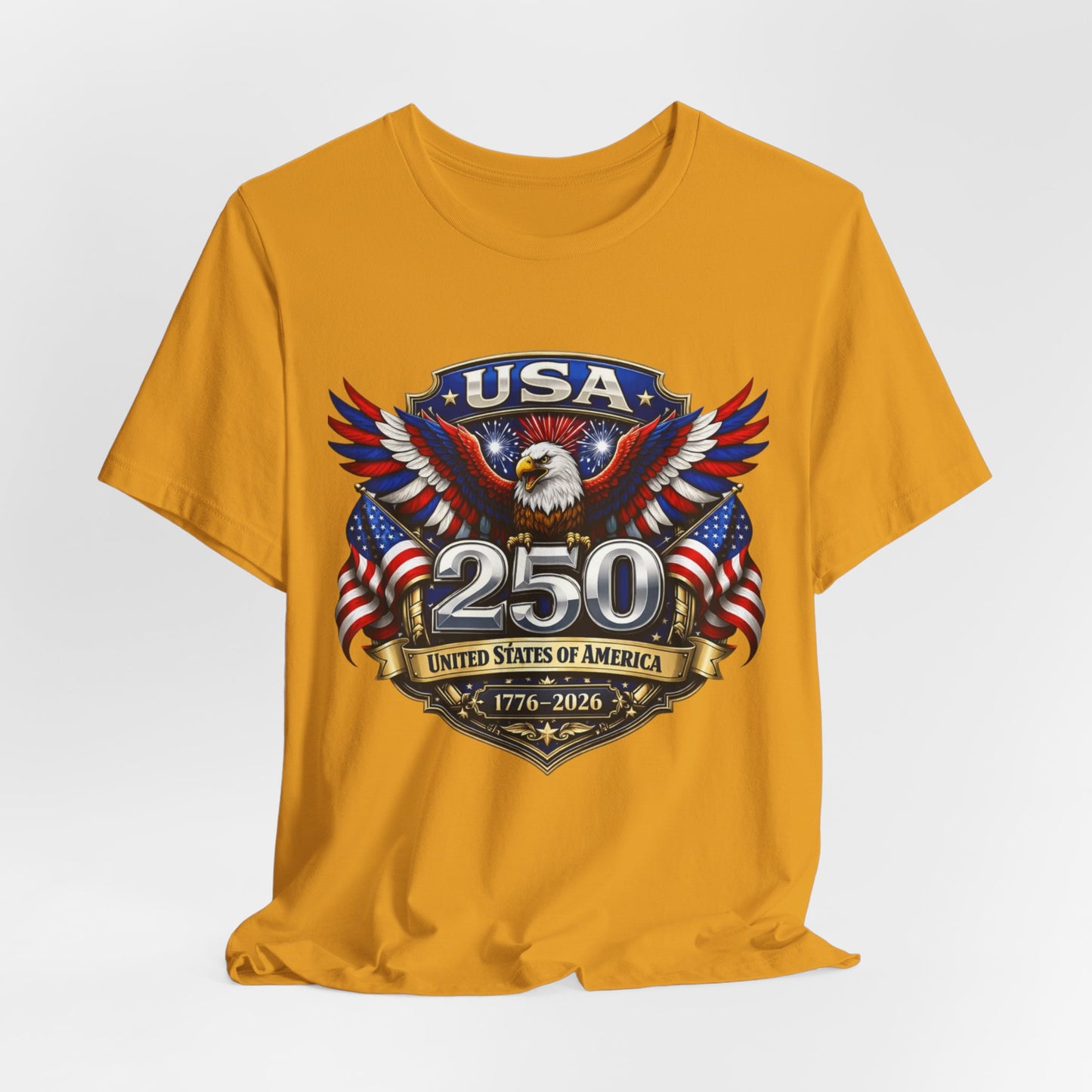 USA 250th Eagle T-Shirt — 1776–2026 Patriotic American Independence Tee