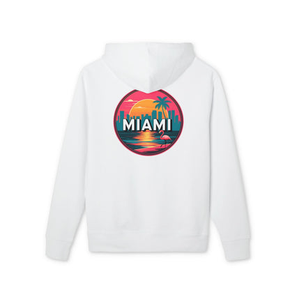Miami Sunset Hoodie — Retro Palm Beach Graphic