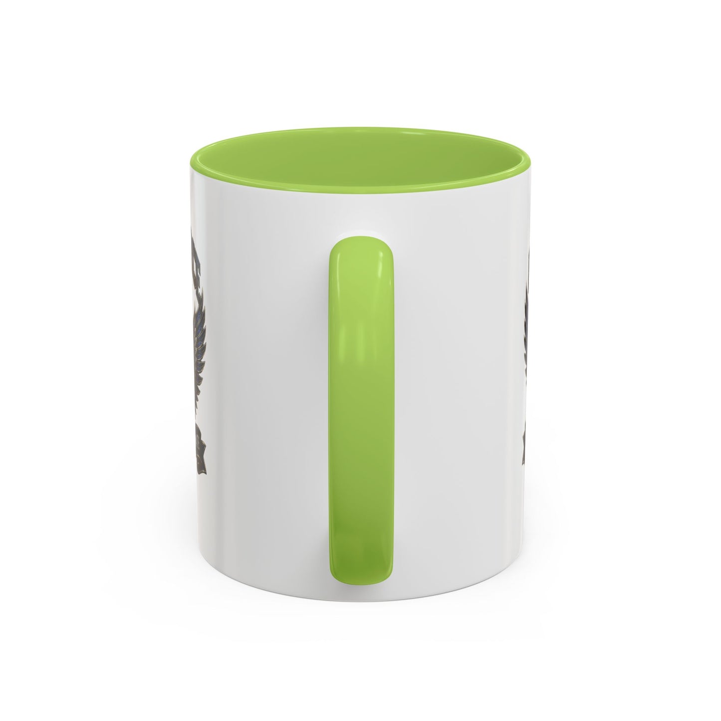 U.S. Air Force Emblem Accent Coffee Mug — Defend Protect Dominate (11/15oz)