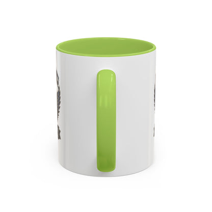 U.S. Air Force Emblem Accent Coffee Mug — Defend Protect Dominate (11/15oz)