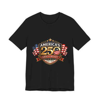 America's 250th Anniversary T-Shirt – 1776–2026 Patriotic USA Flag Tee