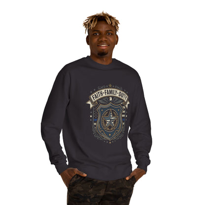 Faith • Family • Duty Badge Sweatshirt