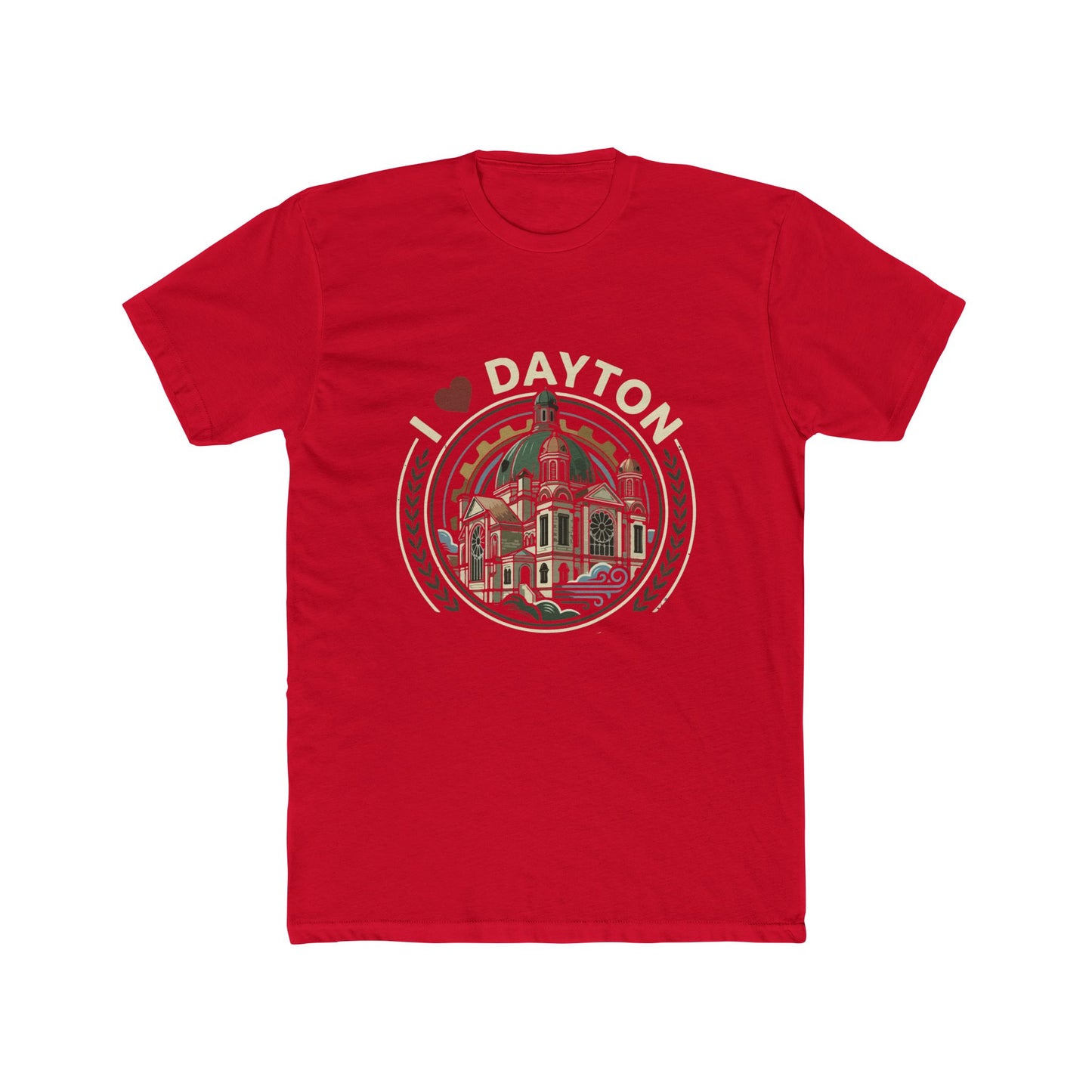 Dayton Vintage Landmark T‑Shirt — I  Dayton Cityscape Tee