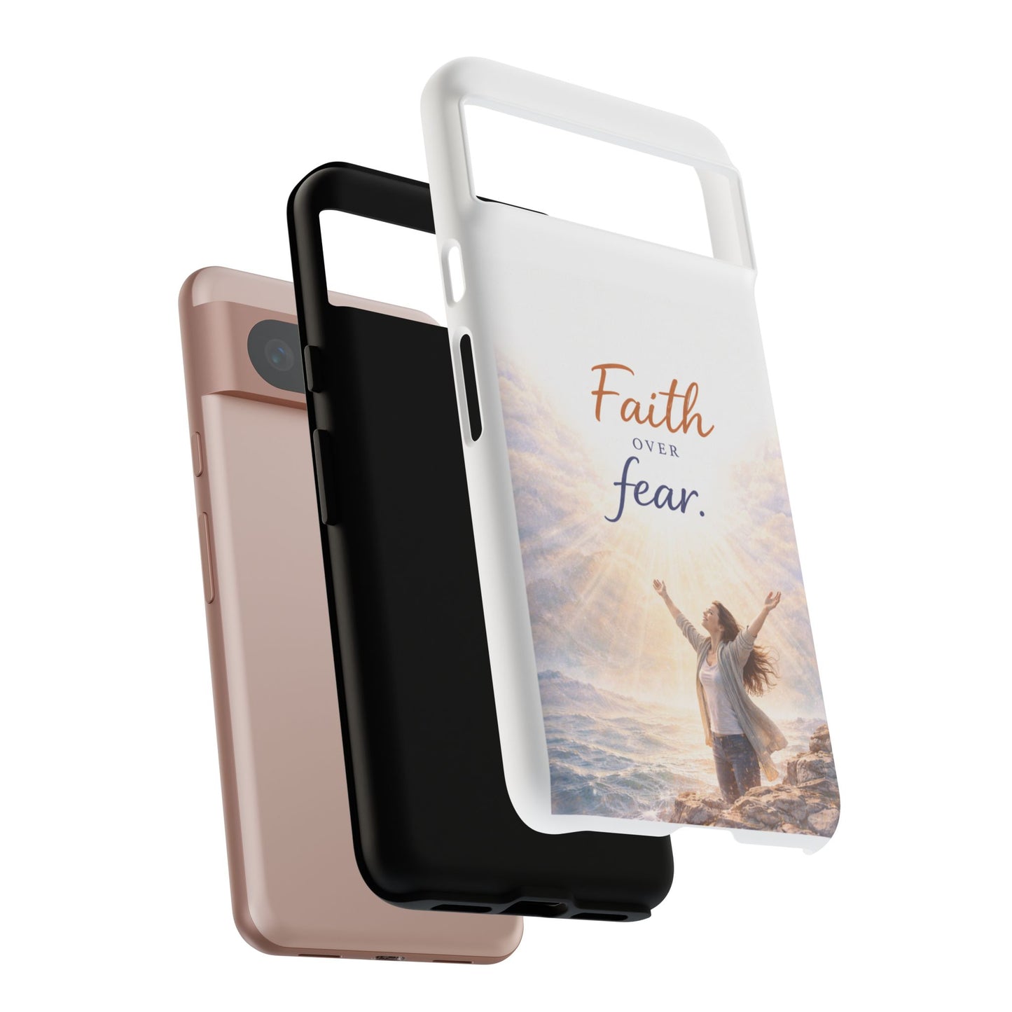 Faith Over Fear Phone Case — Inspirational Christian iPhone Cover