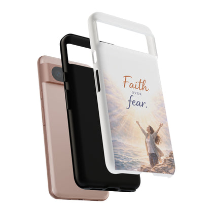 Faith Over Fear Phone Case — Inspirational Christian iPhone Cover