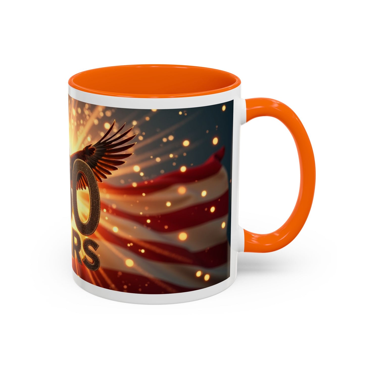 250 Years Commemorative Coffee Mug — Patriotic Eagle & American Flag Accent (11/15oz)